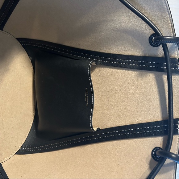 Tory Burch Black Leather Tote - Picture 2 of 4